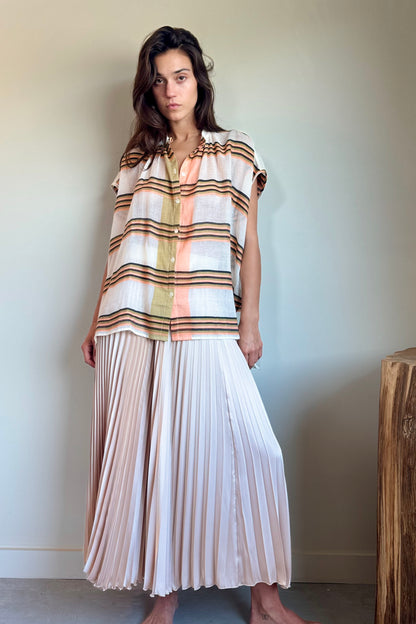 Loyd/Ford Dobby Benedetto Midi Skirt in Taupe