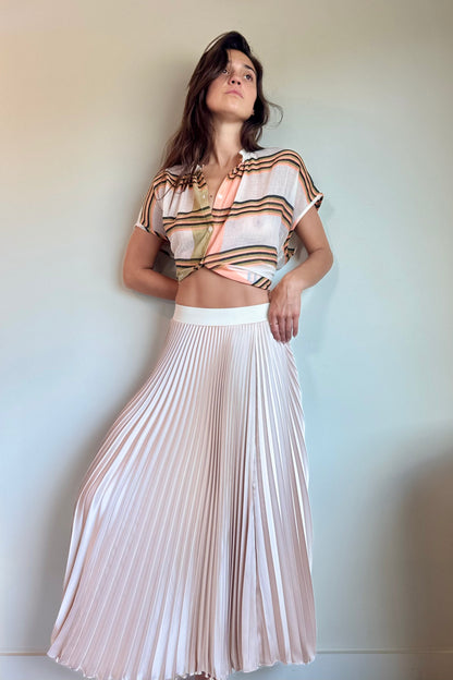 Loyd/Ford Dobby Benedetto Midi Skirt in Taupe