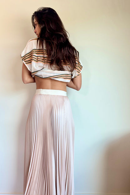 Loyd/Ford Dobby Benedetto Midi Skirt in Taupe