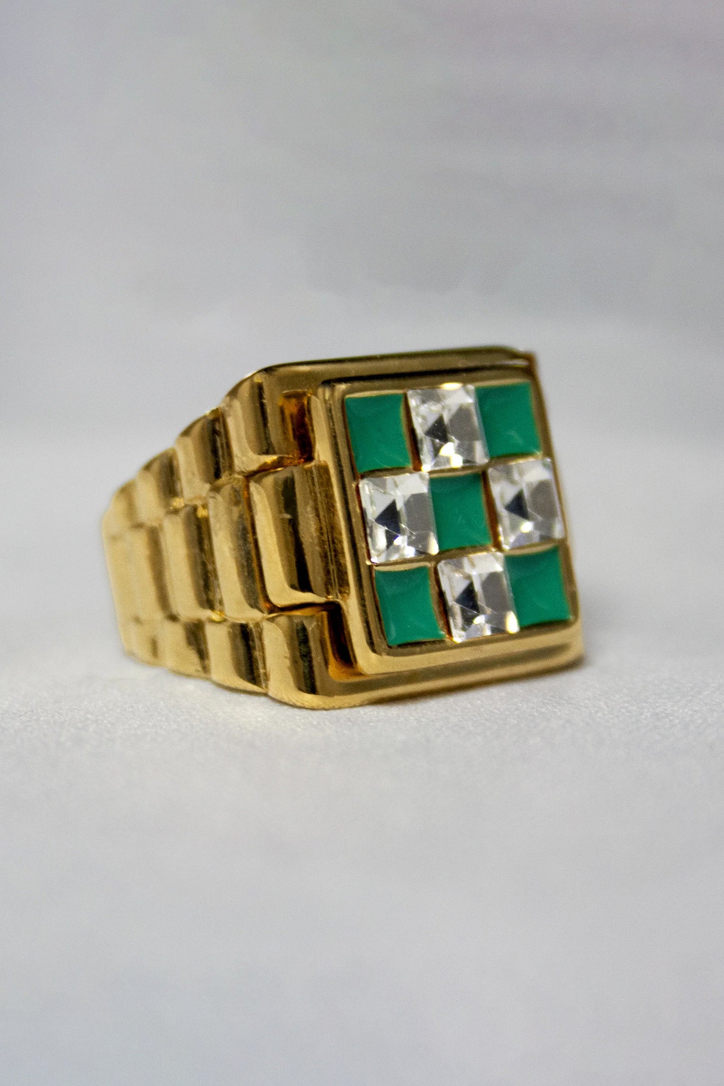 Maison 77 Lucky Ring Green
