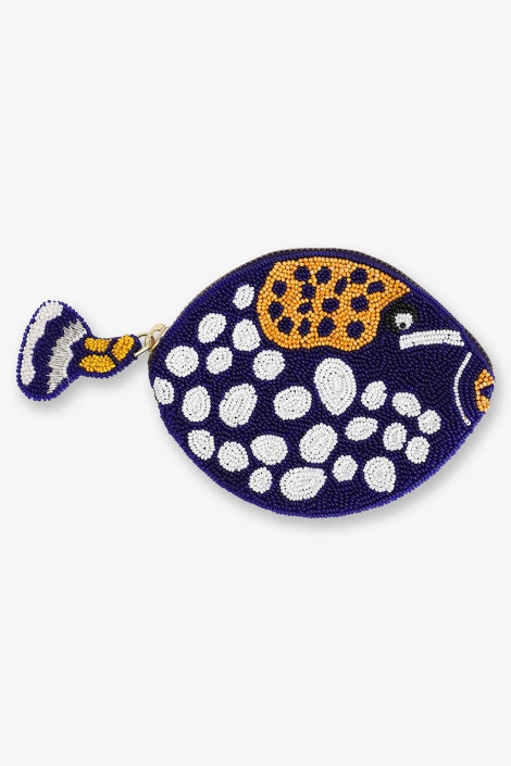 Olivia Dar Beaded Pouch-Clown Fish