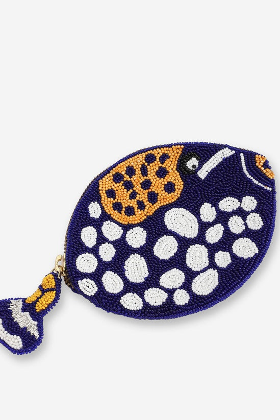 Olivia Dar Beaded Pouch-Clown Fish