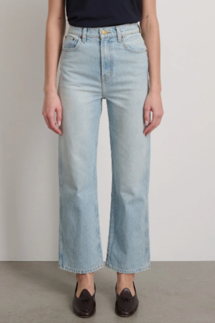 B SIDES Plein Relaxed Straight Jean in Super Light Vintage