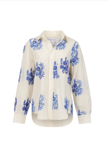 Wear Cissa -The MEN'S Shirt, 100% Natural Cotton in Floret Handstitch