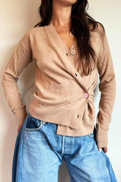 Wear Cissa The Cardigan Cashmere Blend in Almond