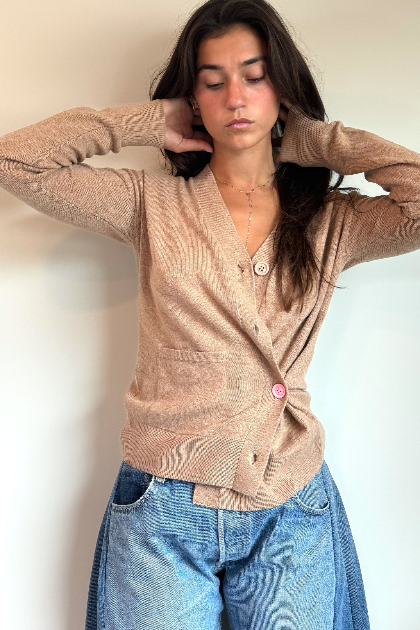 Wear Cissa The Cardigan Cashmere Blend in Almond