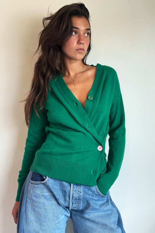 Wear Cissa The Cardigan Cashmere Blend in Green