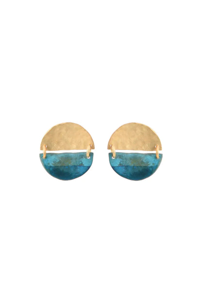 We Dream in Colour Teal Ayla Earrings