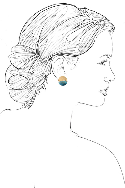 We Dream in Colour Teal Ayla Earrings